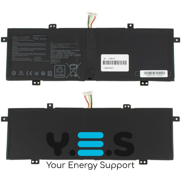 6100mAh 47Wh 7.7V батарея C21N1833 для ASUS Zenbook: UX431FA, UX431FN 0B200-03340000