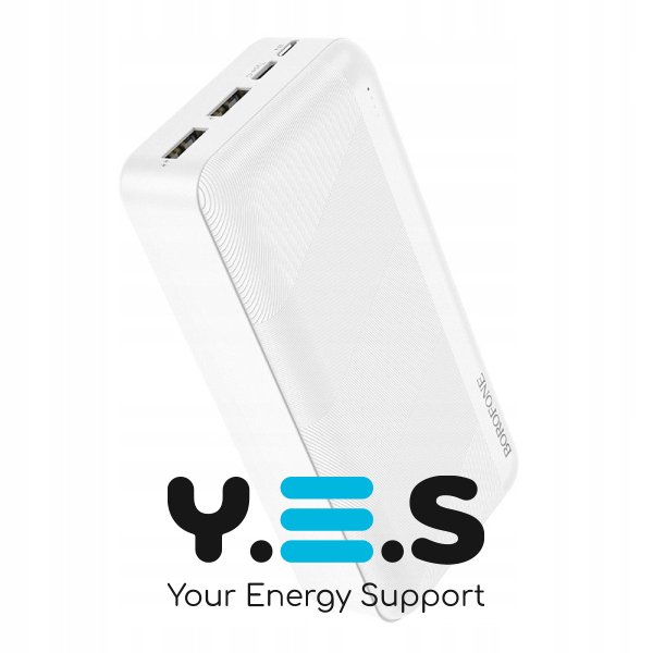 Портативний зарядний пристрій Power Bank BOROFONE BJ27B 30 000 mAh Білий