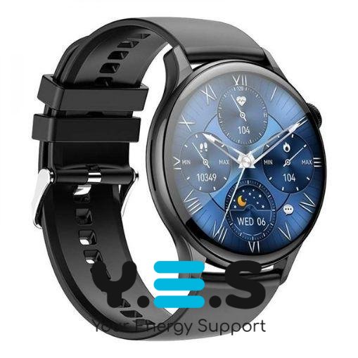 Смарт-годинник AMOLED Smart Watch Track HeartRate Black IP68 Hoco Y10 Pro