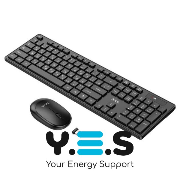 Hoco GM17 Бездротова клавіатура + миша набір English + Українська  version