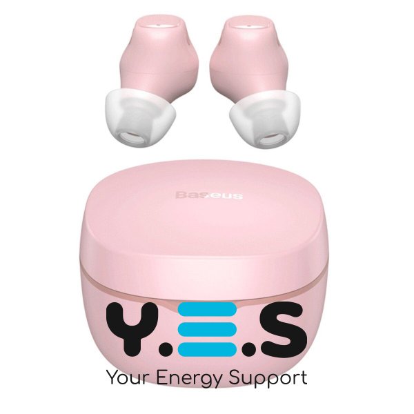 Бездротові навушники BASEUS WM01 бездротові вакуумні блютуз навушники рожеві