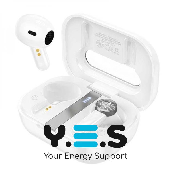 Бездротові блютуз навушники HOCO EW31 TWS Вакуумні гарнітура Bluetooth V5.3 Білий