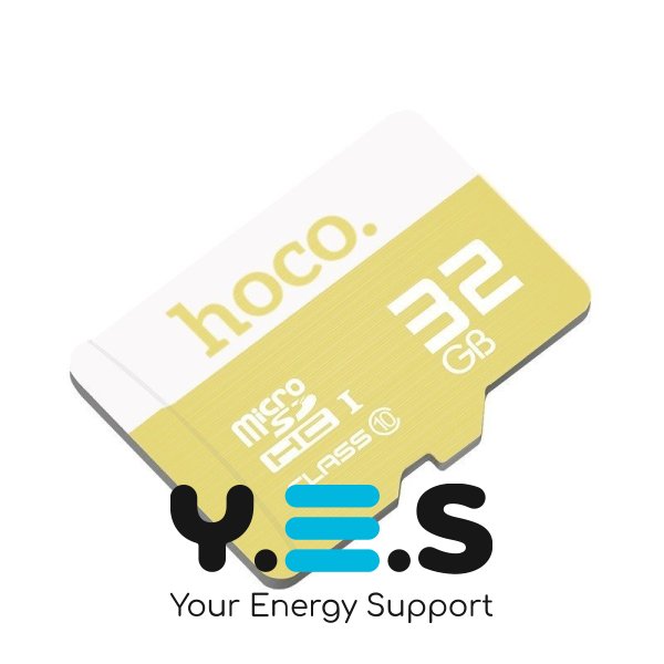 Карта пам'яті Hoco TF 32GB MicroSD (90Мб/с, швидкісна) - Жовтий