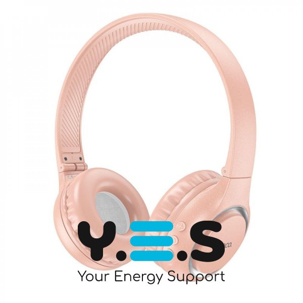 Бездротові накладні навушники лопухи Hoco W41 Charm Bluetooth pink FF 391900005