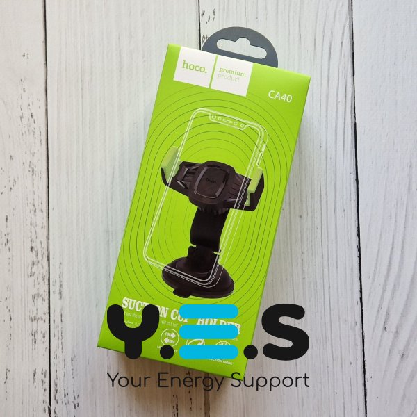 Автотримач Hoco CA40 для телефона на панель / лобове скло