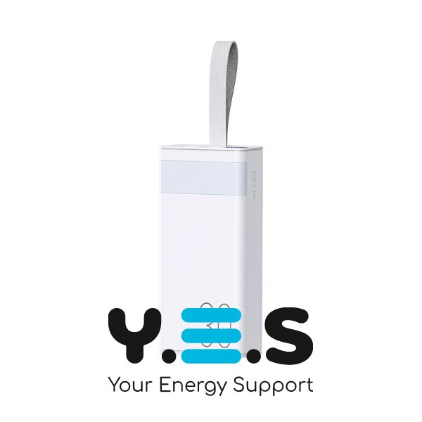 Зовнішній акумулятор Білий Remax RPP-320 Chinen 30000mAh QC 22.5W LED лампа