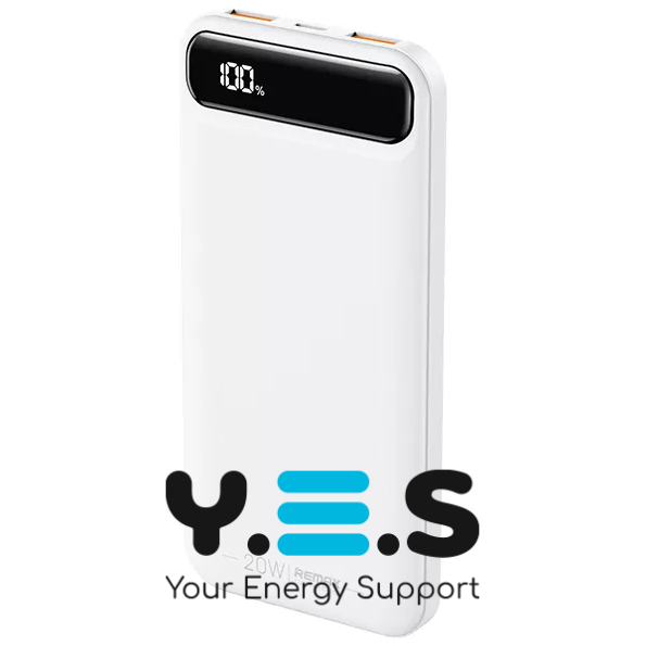УМБ білий 10000mAh Remax RPP-520 20W+22.5WQC + PD Швидка зарядка