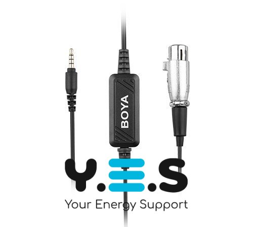 Мікрофонний кабель з вбудованим попереднім підсилювачем XLR для телефону Boya BY-BCA6