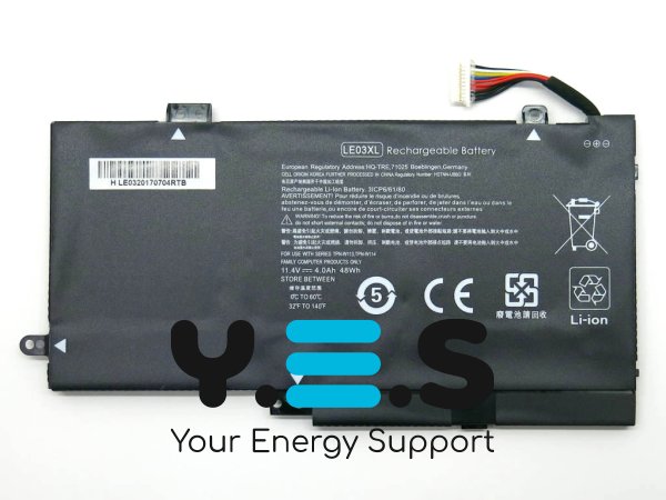 4100mAh 11.4V LE03XL акумулятор для HP ENVY X360 M6-W102DX 796356-005 HSTNN-YB5Q HSTNN-UB60 HSTNN-UB6O YB5Q
