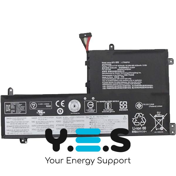 3868mAh 11.55V акумулятор для Lenovo Legion Y530 Y530-15ICH Y7000 Y7000P 2018/2019 L17C3PG2 L17L3PG1 L17M3PG1 L17M3PG3 (Довгий кабельl)