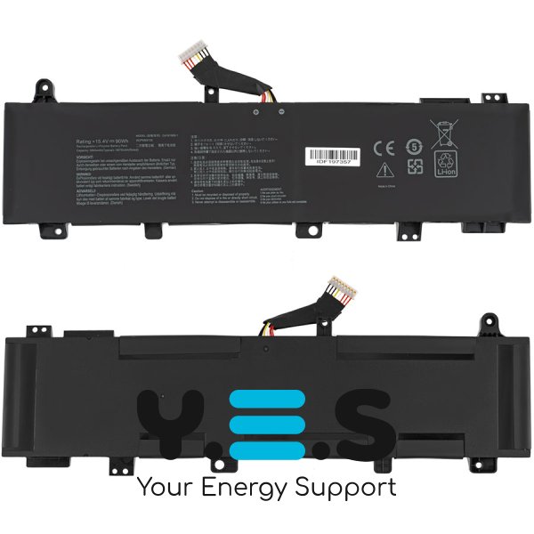 Батарея C41N1906-1 (версія-1) для ASUS: ROG Zephyrus Duo 15 GX550LXS 0B200-03620000 5675mAh 90Wh 15.4V