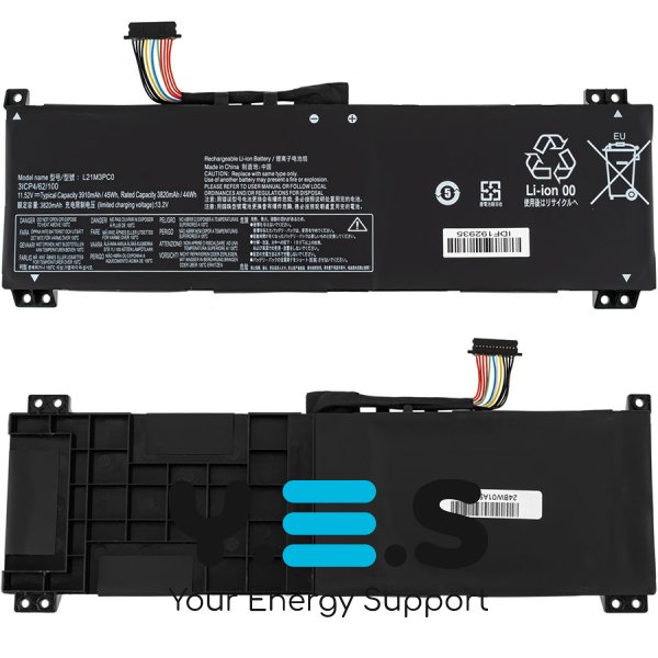 Батарея L21C3PC0 для Lenovo IdeaPad Gaming 3 15ARH7 3-15ARH7 82S90000MX Series L21D3PC0 L21L3PC0 SB11F36369 L21M3PC0 5B11F36372 SB11F36375 5B11F36371 11.52V 3910mAh 45Wh