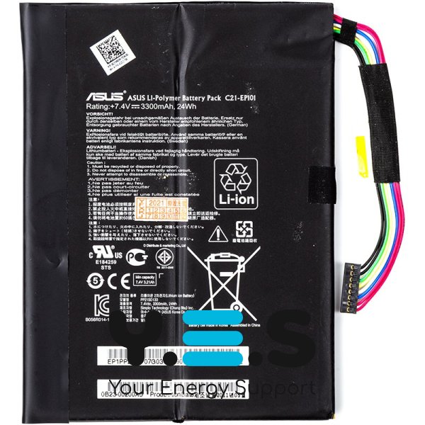 Акумулятор C21-EP101  для  ASUS Eee Pad Transformer TR101 7.4V 3300mAh (original)