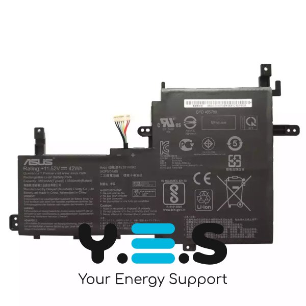 Батарея B31N1842 для ASUS VivoBook: 15 F513 F513EA F513EP F513IA. 15 X531 X531F X531FL X531FA. 15 K513 K513EA M513 S513 X513. S15 S531 S531F S531FL S531FA 11.52V 3653mAh (42Wh) оригінал