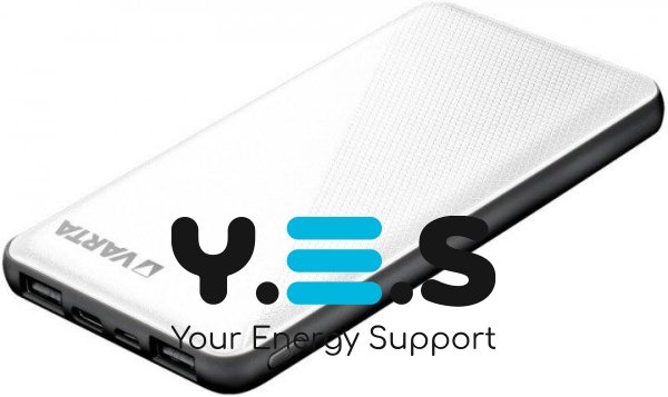 Power Bank Varta ENERGY 10000mAh, White (57976101111)