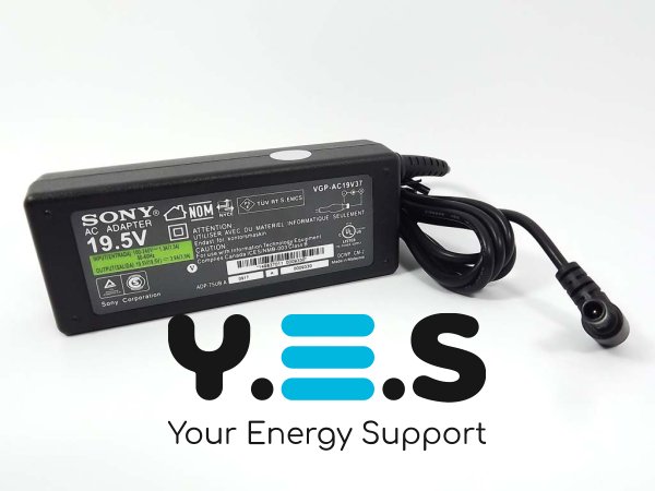 Original 76W 6.5x4.4+Pin 19.5V 3.9A VGP-AC19V33 блок живлення для Sony
