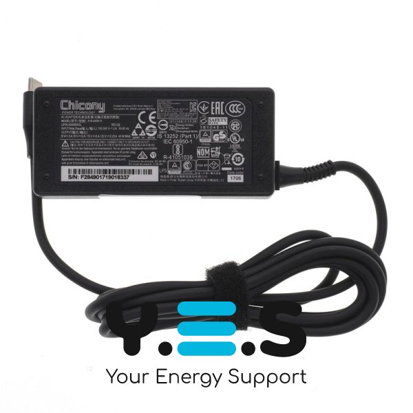 Original 45W блок живлення для ACER USB-C 15V3A, 12V3A, 9V3A, 5V2A, USB3.1/Type-C/USB-C