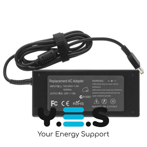 120W 20V 6A блок живлення для LENOVO USB+pin (Square 5 Pin DC Plug)