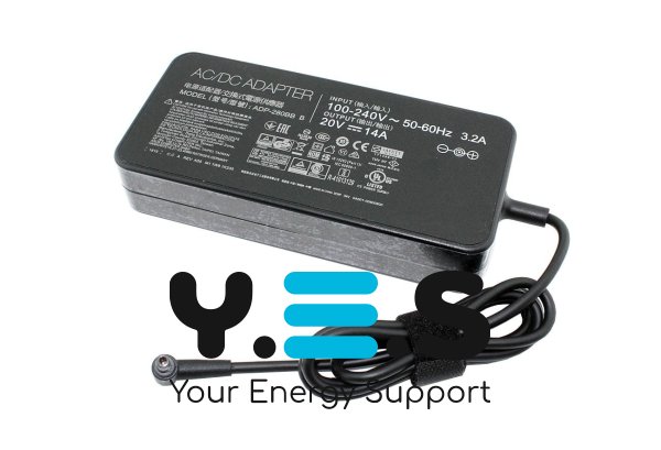 280W 5.5x2.5mm блок живлення ADP-280BB B для Asus 20V 14A