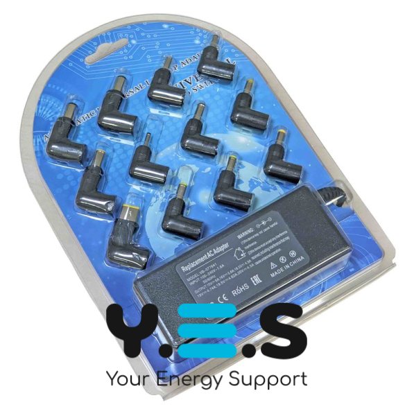 90W універсальний блок живлення для ноутбука 15-20V 6A з 12 насадками