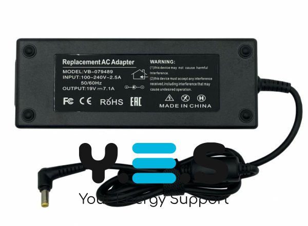 135W 5.5x2.5mm блок живлення 13503.001 AP для Acer 19V 7.3A