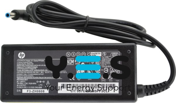 Блок живлення ADP-HP-01 оригінал для ноутбука HP 19.5V 3.33A 65W 4.5x3.0-PIN + кабель 220B