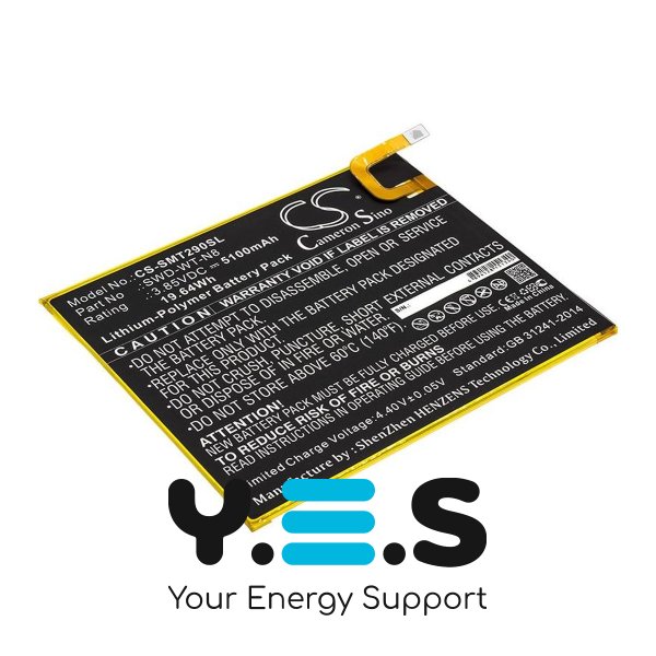 Батарея Cameron Sino SWD-WT-N8 (CS-SMT290SL) для планшетів Samsung Galaxy Tab A 8.0 (2019) SM-T290 (5100 mAh) HPW-14309