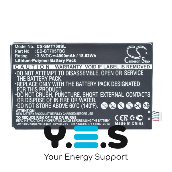 Батарея для планшета Samsung EB-BT705FBE (Cameron Sino CS-SMT700SL) 4900 mAh HPW-13823
