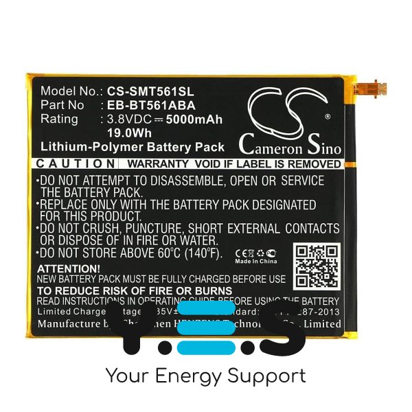 Батарея для планшета Samsung EB-BT561ABE (Cameron Sino CS-SMT561SL) 5000 mAh HPW-13819