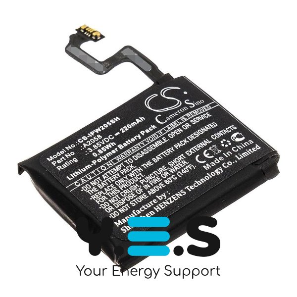 Батарея  Cameron Sino A2058 (CS-IPW205SH) для смарт-годинників Apple Watch Series 4 40mm A1975 (220 mAh) HPW-14259