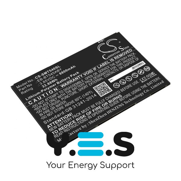 Батарея Cameron Sino EB-BT545ABY (CS-SMT540SL) для планшетів Samsung Galaxy Tab Active Pro 10.1 SM-T540 (8800 mAh) HPW-14308