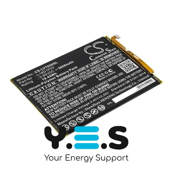 Батарея Cameron Sino L18D1P33 (CS-LVT650SL) для планшетів Lenovo Tab V7 PB-6505M (5050 mAh) HPW-14306