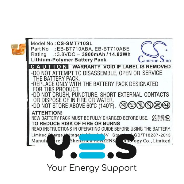 Батарея для планшета Samsung EB-BT710ABE (Cameron Sino CS-SMT710SL) 3900 mAh HPW-13824