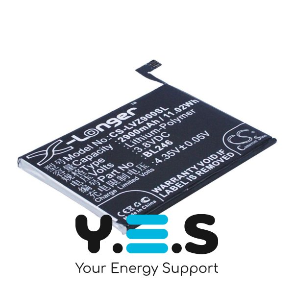 Батарея для телефонів Lenovo BL246 (X-Longer CS-LVZ900SL) 2900 mAh HPW-12820