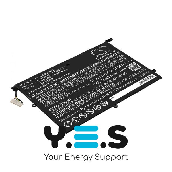 Батарея  Cameron Sino L12M2P01 (CS-LVM100SL) для планшетів Lenovo ThinkPad Tablet 2 10.1 Miix 10 (6600 mAh) HPW-14303