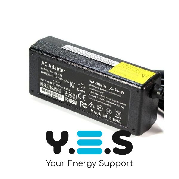 Блок живлення для ноутбука Lenovo IdeaPad 20V 3.25A 65W HPW-10961