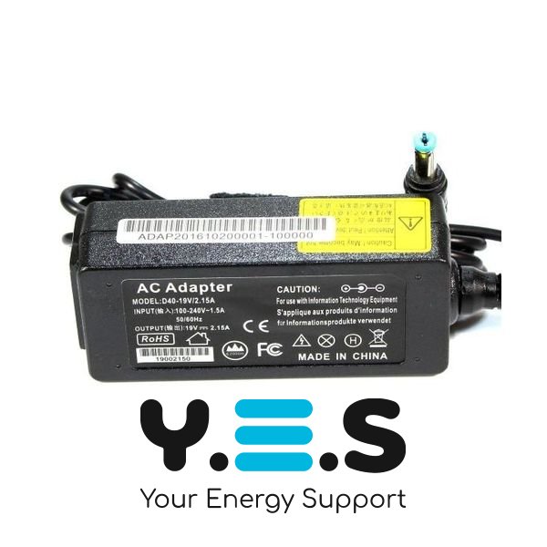 Блок живлення для ноутбука Acer 19V 2.15A 40W Aspire One HPW-12019