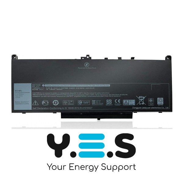 Батарея до ноутбуків DELL (6MT4T) Latitude E7270 E7470 (Replacement ) HPW-15181