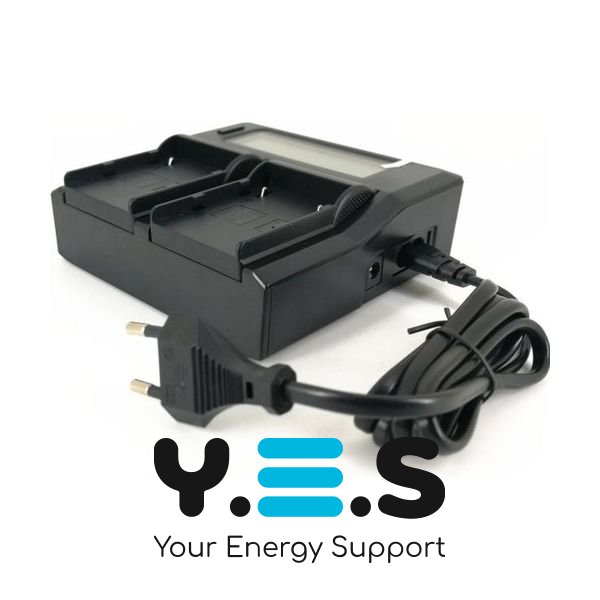 Інтелектуальний зарядний пристрій на 2 батареї (KingMa) для Canon BP-820 BP-828 HPW-13367