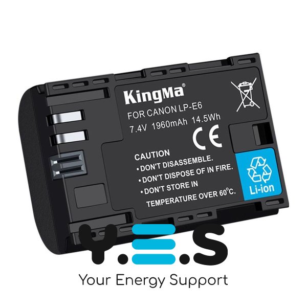 Батарея для фотоапарату Blackmagic LP-E6 (KingMa) 1960 mAh HPW-14545