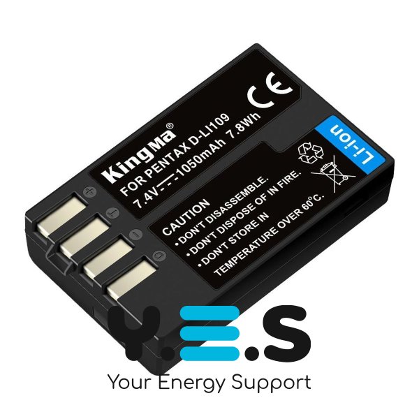 Батарея для фотоапарату Pentax D-LI109 (KingMa) 1050 mAh HPW-14159