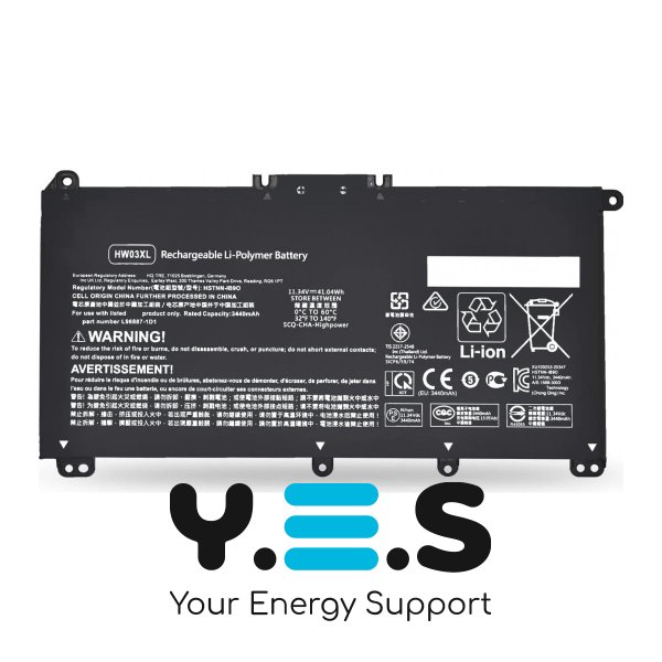 Батарея до ноутбуків HP (HW03XL) Pavilion 15-EH 15-EG (Replacement ) HPW-15142