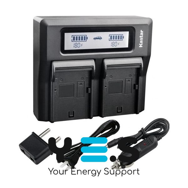 Інтелектуальний зарядний пристрій на 2 батареї (KingMa) для Panasonic DMW-BLF19e HPW-13352