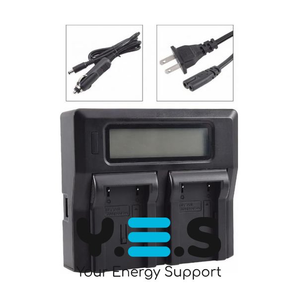 Інтелектуальний зарядний пристрій на 2 батареї (KingMa) Samsung SB-LSM80 SB-LSM160 SB-LSM320 HPW-13358