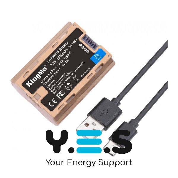 Батарея для фотоапарату Fujifilm NP-W235 USB-C (KingMa) 1960 mAh HPW-14742