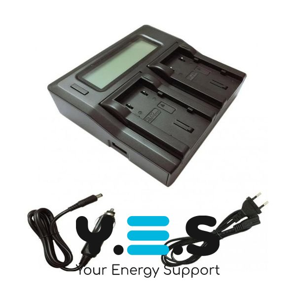 Інтелектуальний зарядний пристрій на 2 батареї (KingMa) для JVC BN-VF808U BN-VF815U BN-VF823U HPW-13335