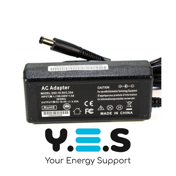 Зарядний пристрій для ноутбука Elitebook-Probook 19.5V 3.33A (7.4*5.0 mm) HPW-12224