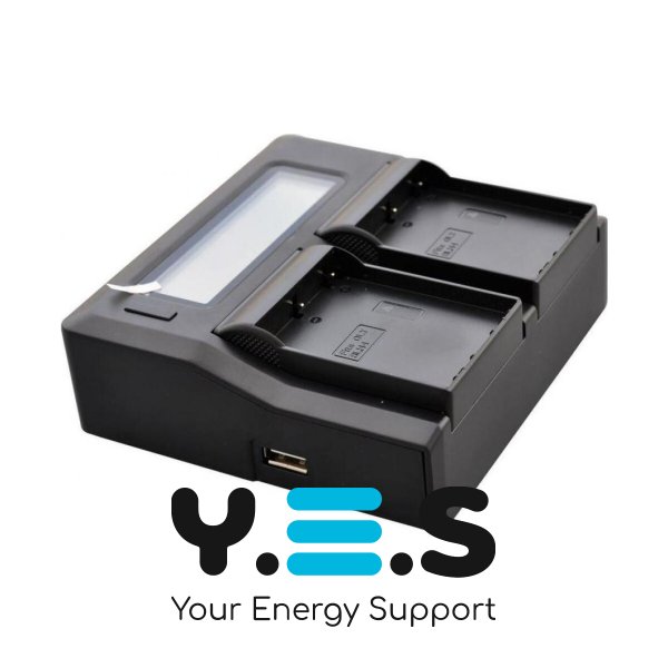 Інтелектуальний зарядний пристрій на 2 батареї (KingMa) для Olympus BLM-5 HPW-14453