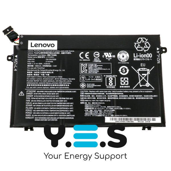 Original 45Wh 11.1V акумулятор для Lenovo ThinkPad E480 E580 R480 R580 01AV463 01AV445 01AV466 L17M3P53