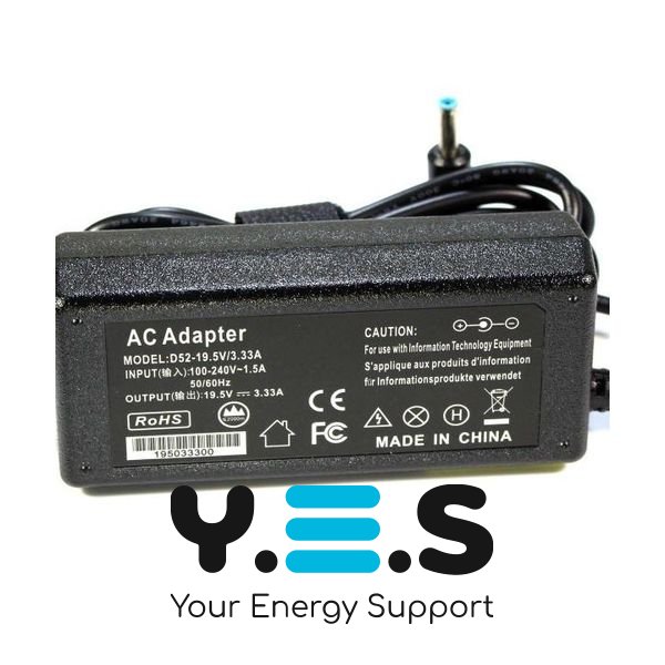 Блок живлення для ноутбука HP 19.5V 3.33A Chromebook-Sleekbook-ProBook HPW-11940